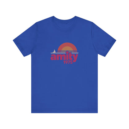 Amity Island 1975 — Jaws-Inspired Retro Tee (Dark)