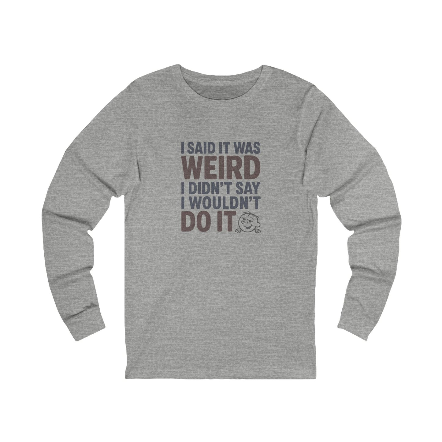 It's Weird, But I'm Interested (Colorful) — Retro Long Sleeve (Light)