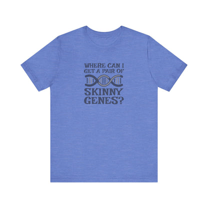 Pair of Skinny Genes — Retro Graphic Tee (Light)