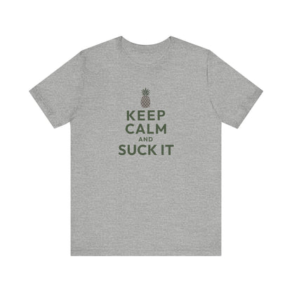 Keep Calm and Suck It — Psych Retro Tee (Light)