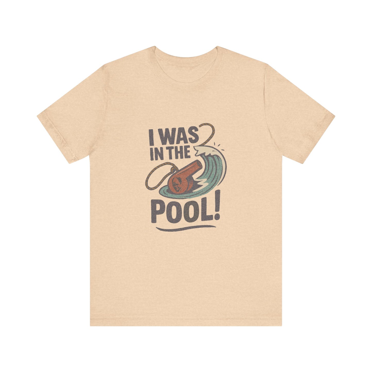 I Was in the Pool! — George Costanza Shrinkage Retro Tee (Light)