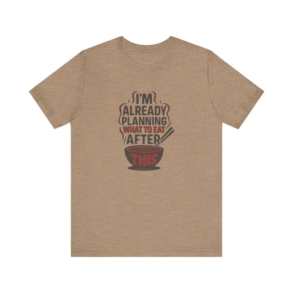 Planning What to Eat After This — Retro Foodie Tee (Light)