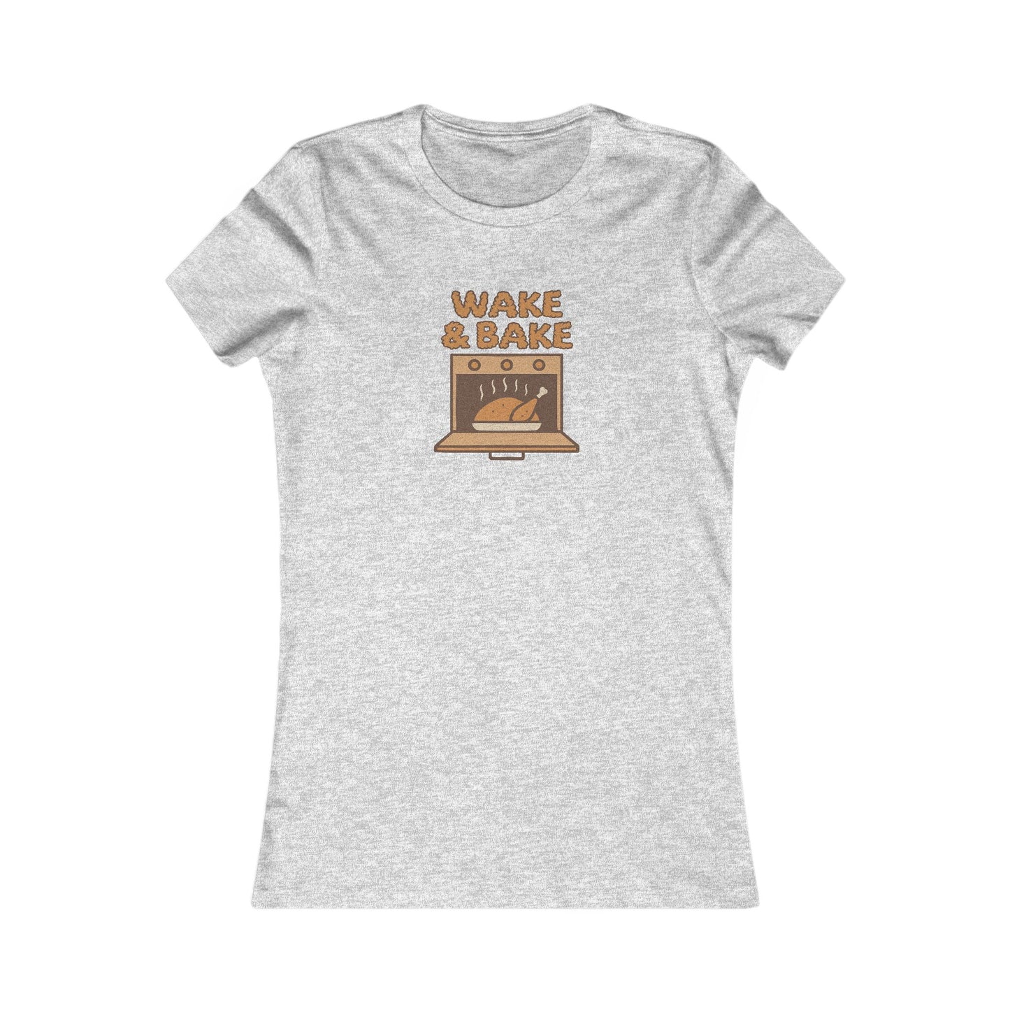 Wake & Bake — Retro Thanksgiving Turkey Women's Tee (Light)