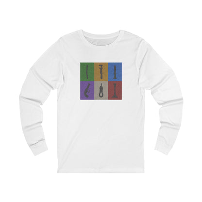 Six Ways Into the Evidence Locker — Clue Retro Long Sleeve (Light)