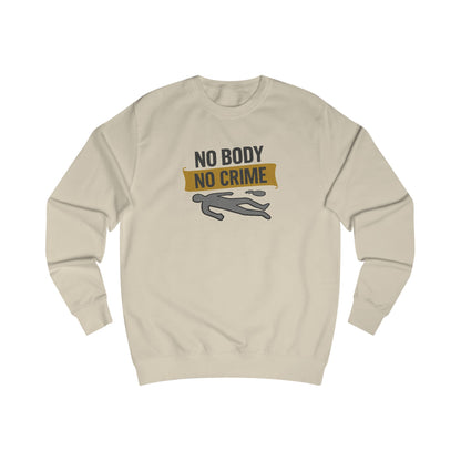 No Body, No Crime — Psych Crime Scene Retro Sweatshirt (Light)