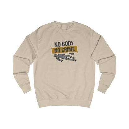 No Body, No Crime — Psych Crime Scene Retro Sweatshirt (Light)