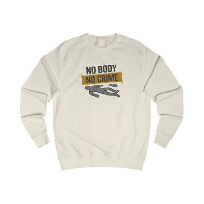 No Body, No Crime — Psych Crime Scene Retro Sweatshirt (Light)