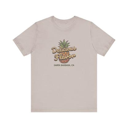 Delicious Flavor — Santa Barbara Pineapple Retro Tee (Light)