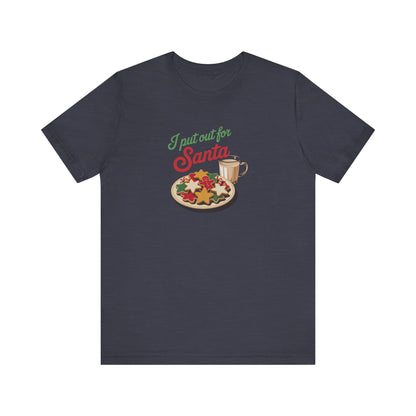 I Put Out for Santa — Retro Christmas Cookies Tee (Dark)