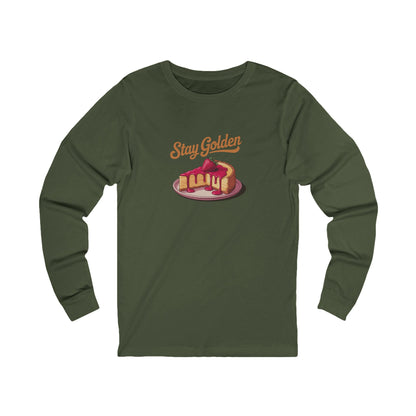 Stay Golden — Retro Cheesecake Graphic Long Sleeve (Dark)