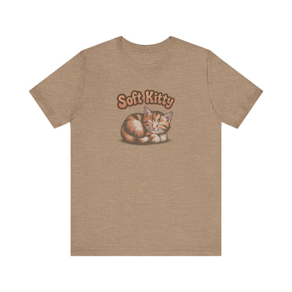 Soft Kitty Sick-Day Lullaby — Big Bang Theory Retro Tee (Light)