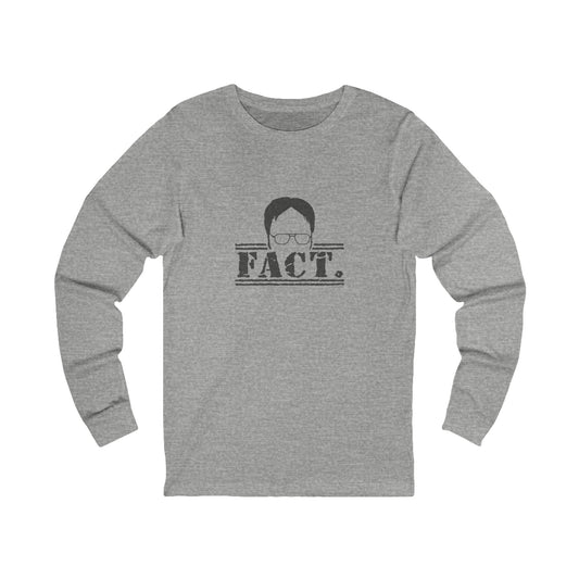Dwight Schrute FACT. — The Office-Inspired Long Sleeve (Light)