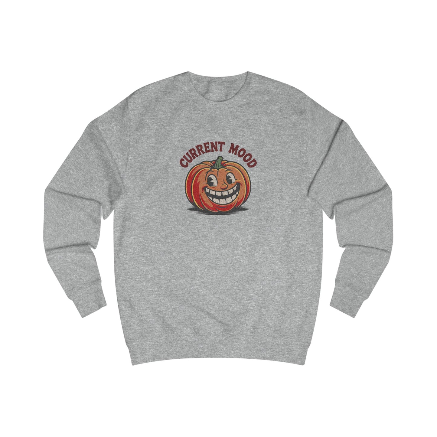 Current Mood (Toothy Jack) — Retro Halloween Sweatshirt (Light)