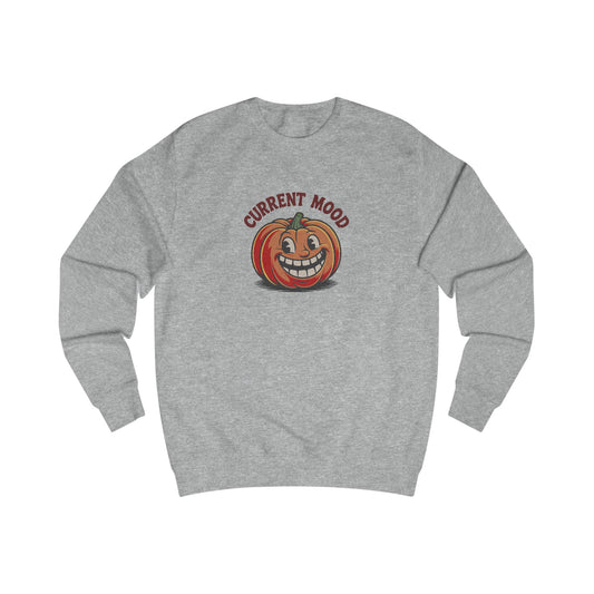 Current Mood (Toothy Jack) — Retro Halloween Sweatshirt (Light)
