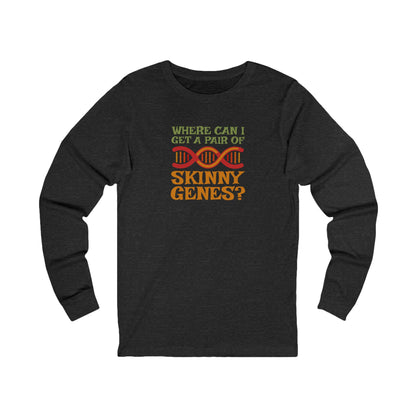 Pair of Skinny Genes (Colorful) — Retro Graphic Long Sleeve (Dark)