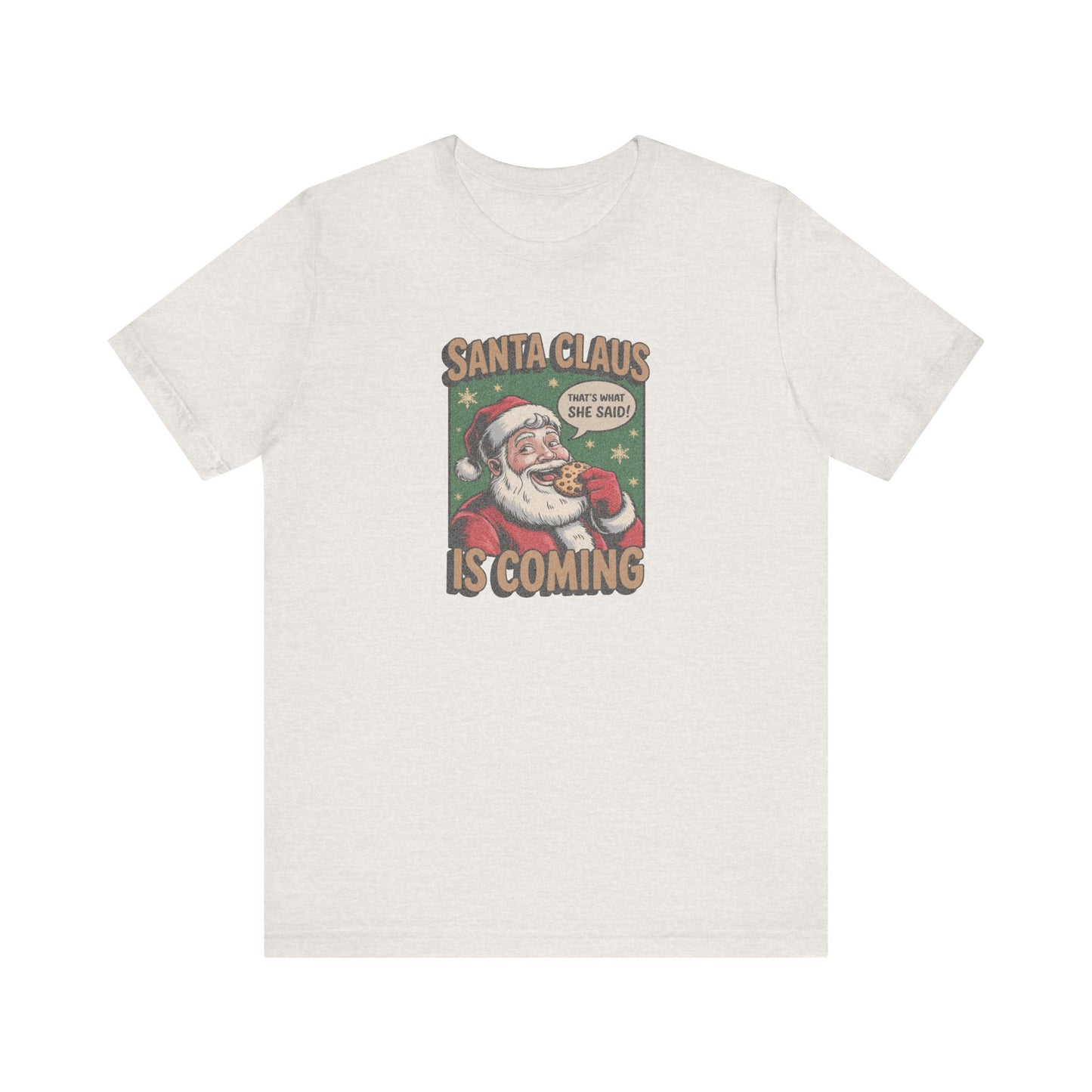 Santa Claus is Coming — Vintage Christmas Tee (Light)