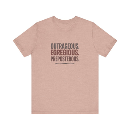 Outrageous Egregious Preposterous — Seinfeld Retro Tee (Light)