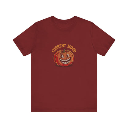 Current Mood (Toothy Jack) — Retro Halloween Tee (Dark)