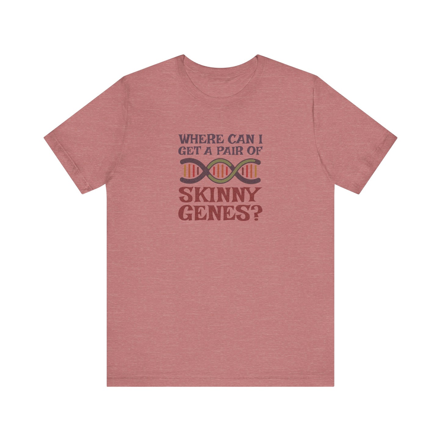 Pair of Skinny Genes (Colorful) — Retro Graphic Tee (Light)