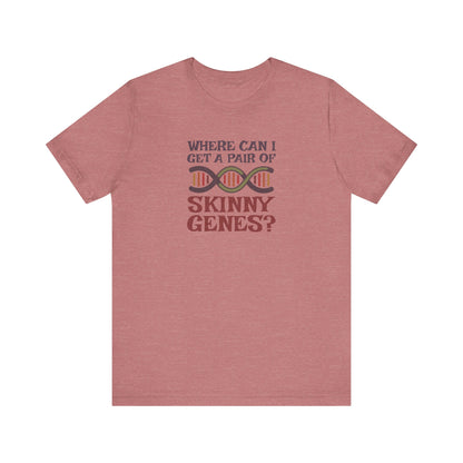 Pair of Skinny Genes (Colorful) — Retro Graphic Tee (Light)