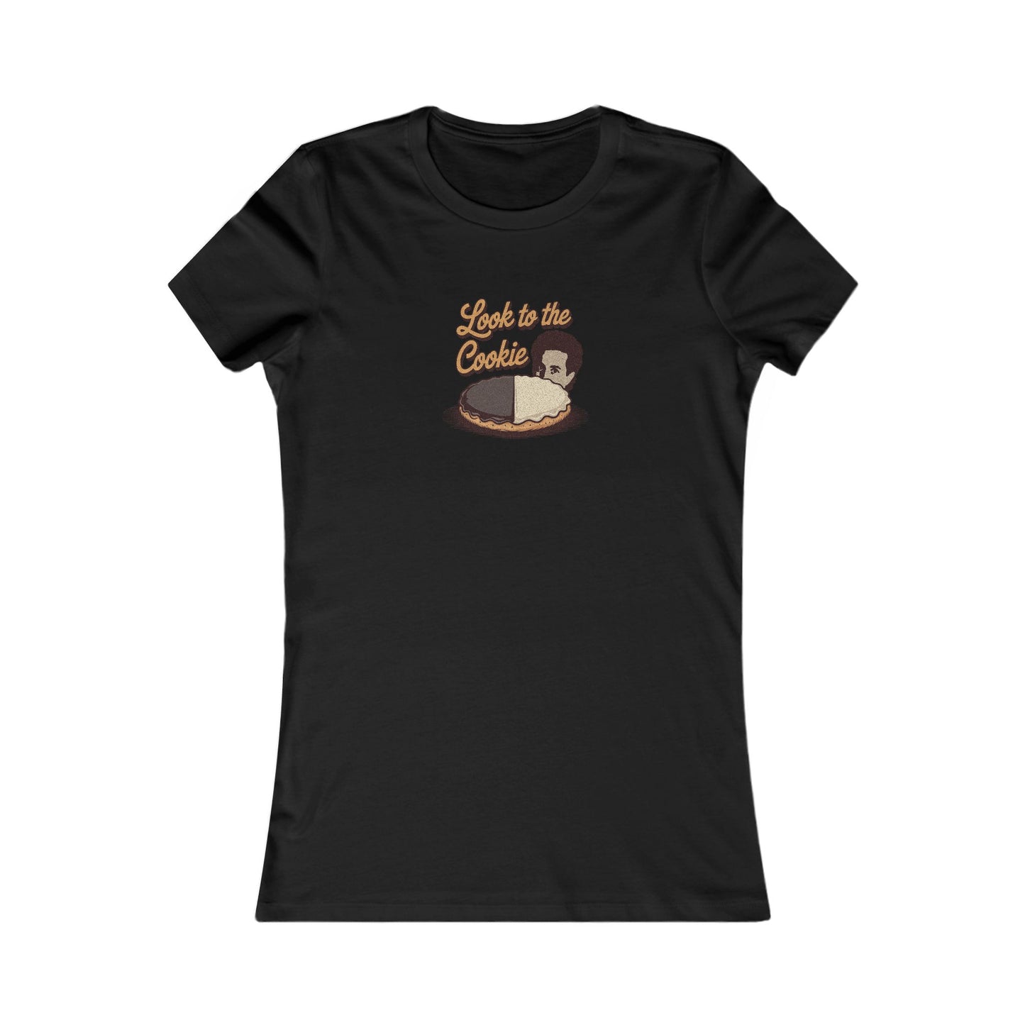 Look to the (Black-and-White) Cookie — Seinfeld Retro Women's Tee (Dark)