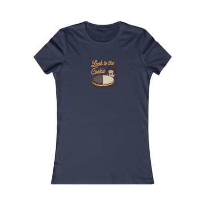 Look to the (Black-and-White) Cookie — Seinfeld Retro Women's Tee (Dark)