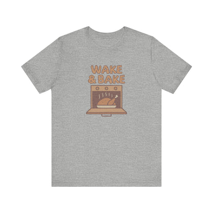 Wake & Bake — Retro Thanksgiving Turkey Tee (Light)
