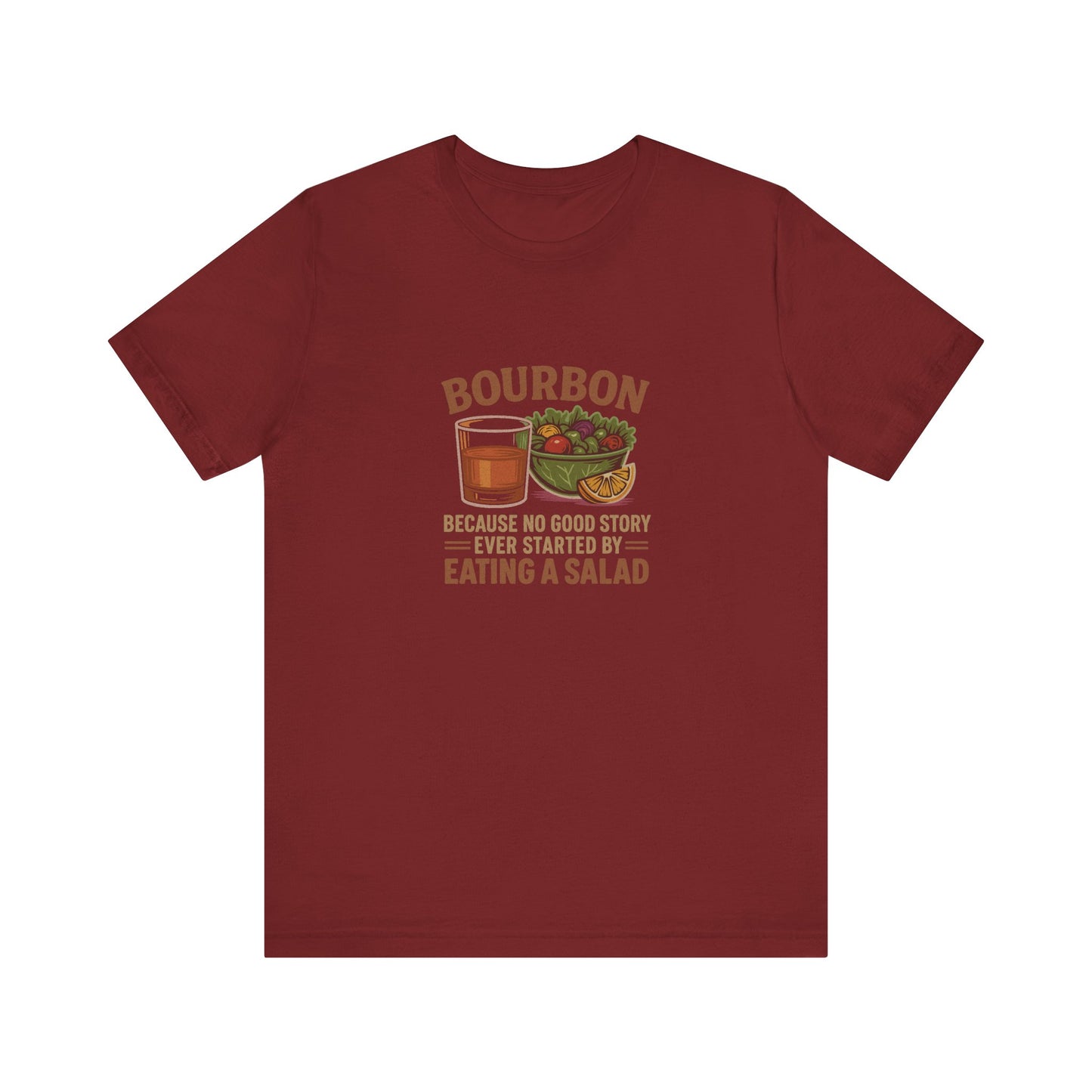 Bourbon > Eating a Salad — Graphic Retro Tee (Dark)