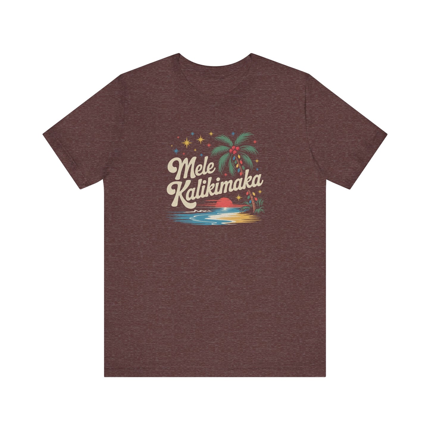 Mele Kalikimaka — Retro Hawaiian Christmas Tee (Dark)