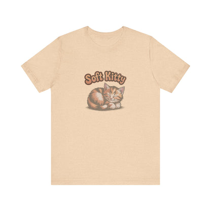 Soft Kitty Sick-Day Lullaby — Big Bang Theory Retro Tee (Light)
