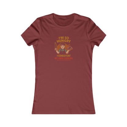 I'm So Hungry, I Could Eat My Own Cooking — Retro Women's Tee (Dark)