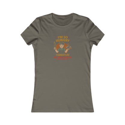 I'm So Hungry, I Could Eat My Own Cooking — Retro Women's Tee (Dark)