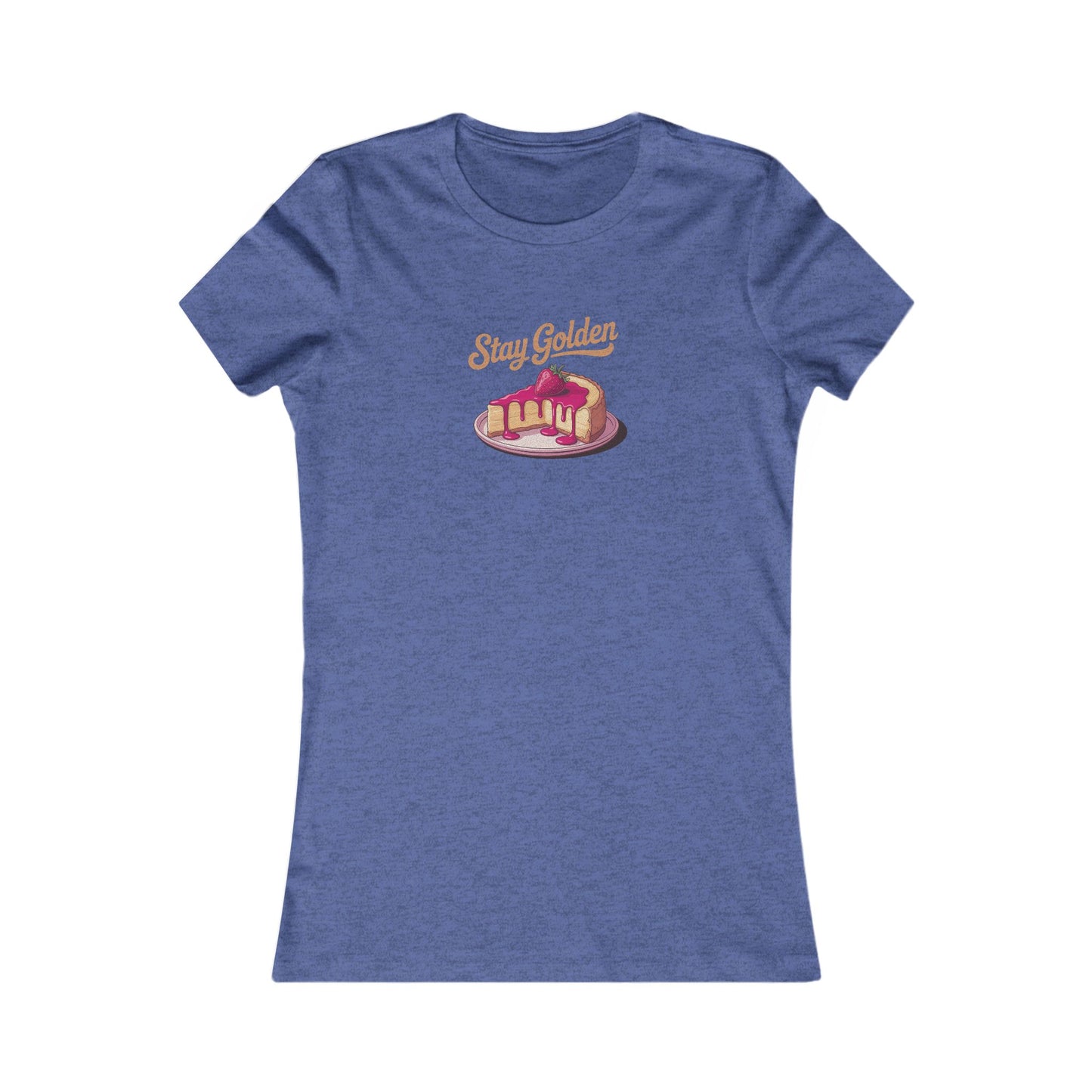 Stay Golden — Retro Cheesecake Graphic Women's Tee (Dark)
