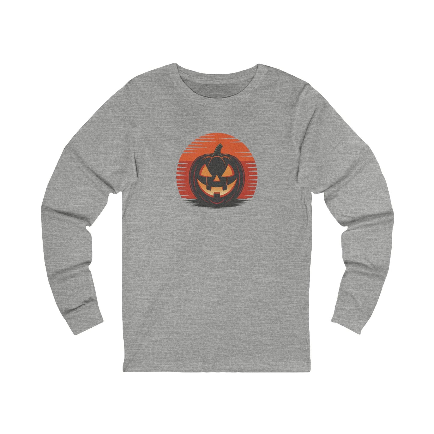 Retro Jack: Sliced Sunset — Halloween Long Sleeve (Light)