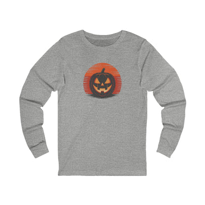 Retro Jack: Sliced Sunset — Halloween Long Sleeve (Light)
