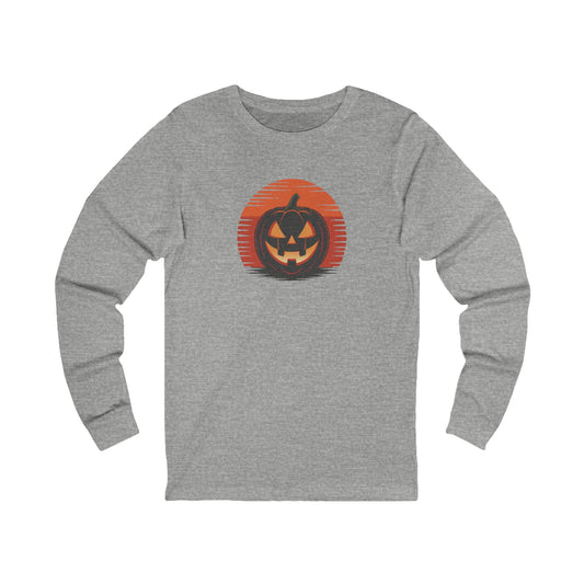Retro Jack: Sliced Sunset — Halloween Long Sleeve (Light)