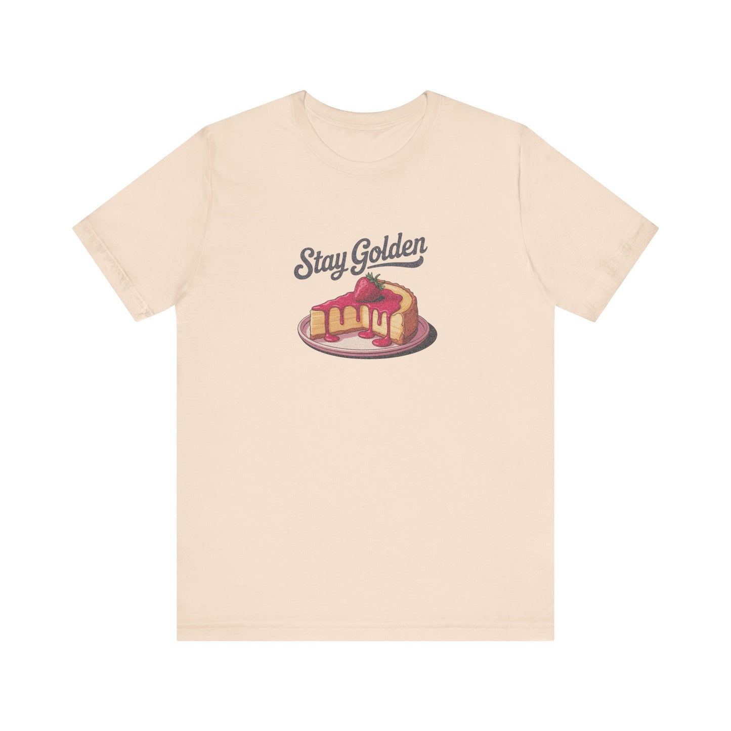 Stay Golden — Retro Cheesecake Graphic Tee (Light)