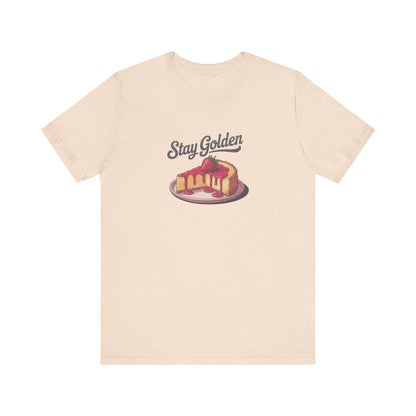 Stay Golden — Retro Cheesecake Graphic Tee (Light)