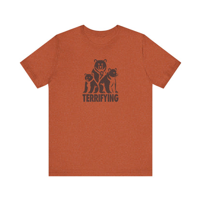 Bears Are Terrifying — Retro Silhouette Tee (Light)