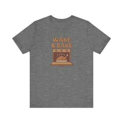 Wake & Bake — Retro Thanksgiving Turkey Tee (Light)