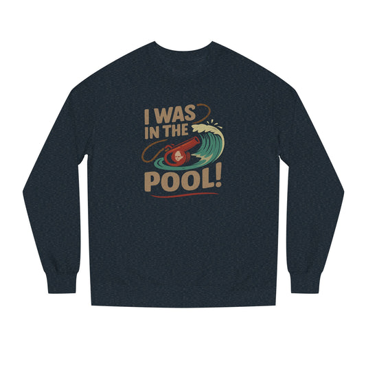 I Was in the Pool! — George Costanza Shrinkage Retro Sweatshirt (Dark)