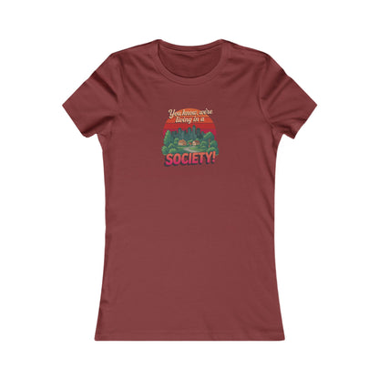 We’re Living in a Society! — Seinfeld Retro Women's Tee (Dark)