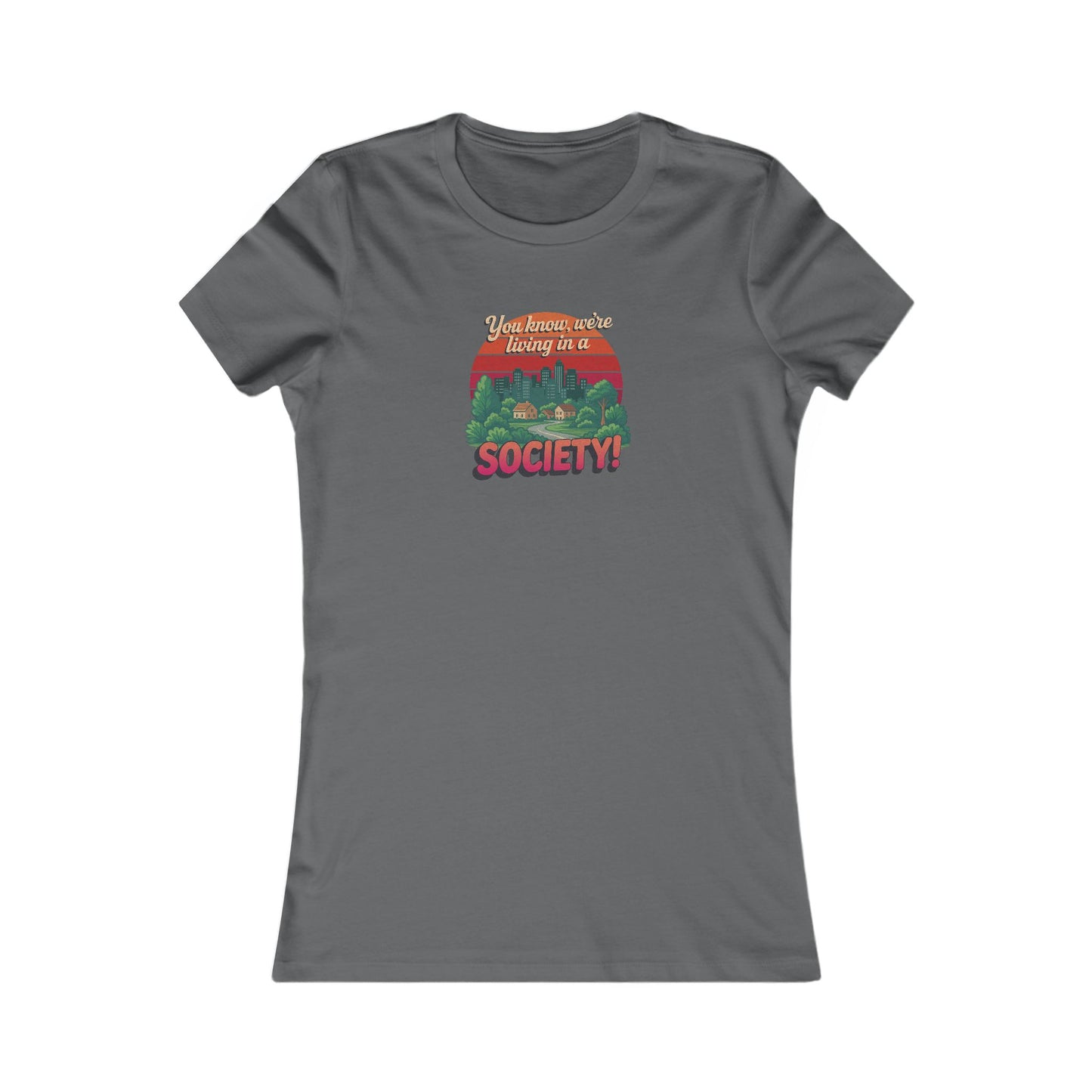 We’re Living in a Society! — Seinfeld Retro Women's Tee (Dark)