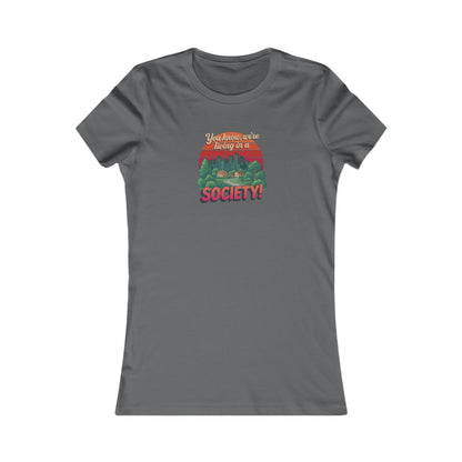 We’re Living in a Society! — Seinfeld Retro Women's Tee (Dark)