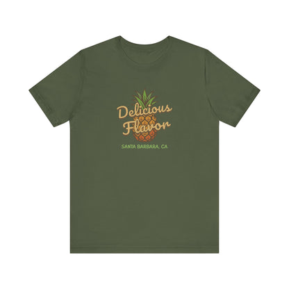 Delicious Flavor — Santa Barbara Pineapple Retro Tee (Dark)