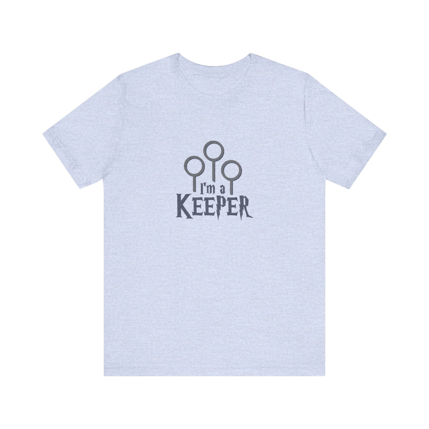 I’m a Keeper — Harry Potter Quidditch Retro Tee (Light)