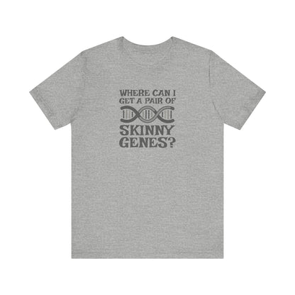 Pair of Skinny Genes — Retro Graphic Tee (Light)