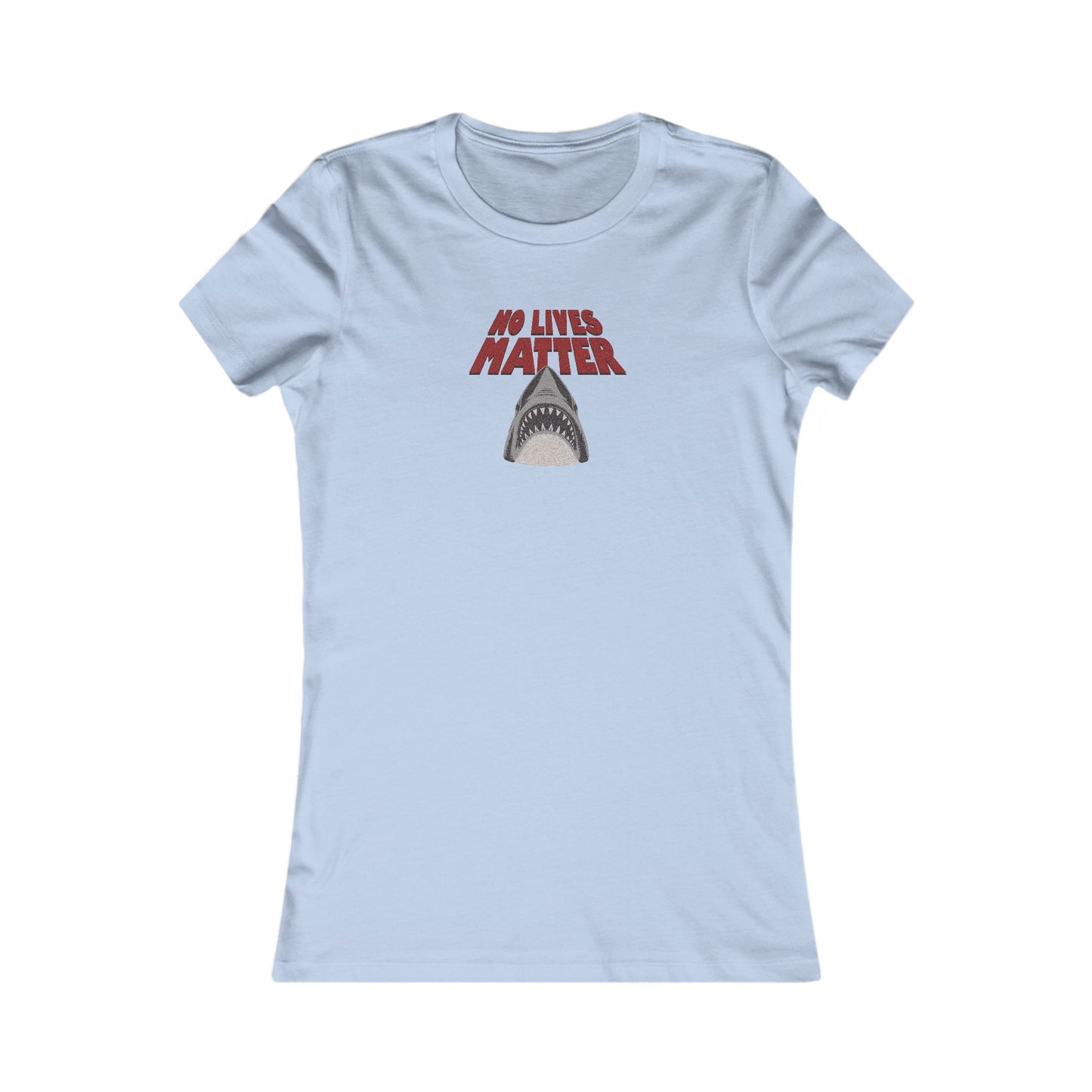 No Lives Matter — Jaws-Inspired Retro Women's Tee (Light)