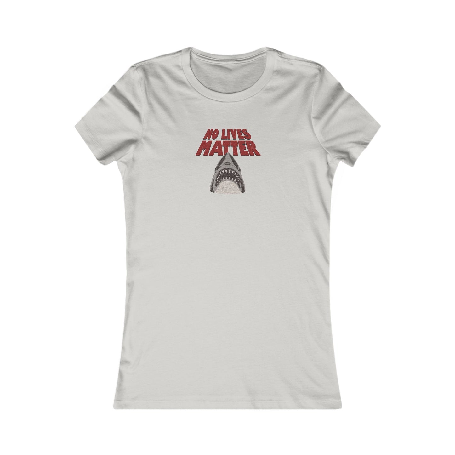 No Lives Matter — Jaws-Inspired Retro Women's Tee (Light)