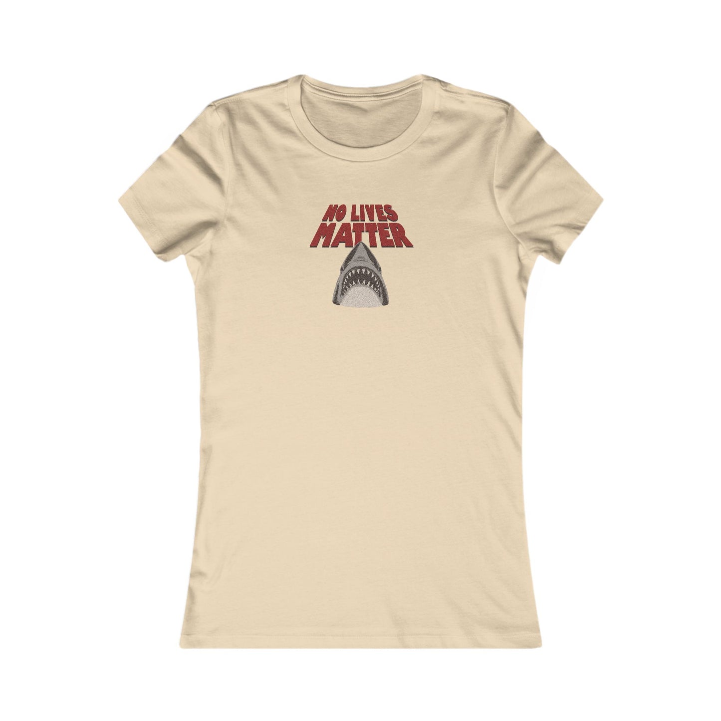 No Lives Matter — Jaws-Inspired Retro Women's Tee (Light)